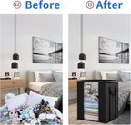 Blanket Storage Bags 120L for Comforter Clothes Bedding 2 Pack Black - Image 5