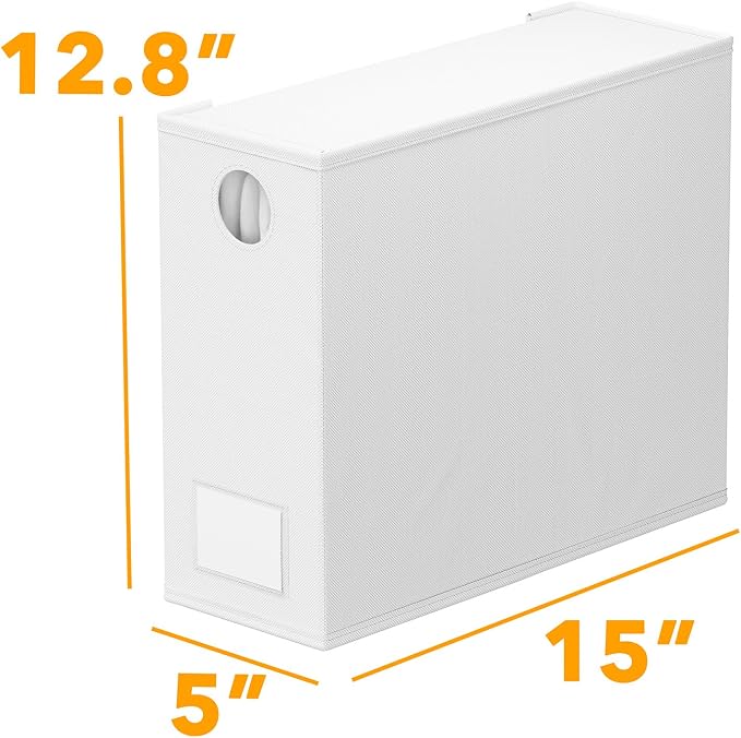 SpaceAid 2 Pack Bed Sheet Organizers and Storage, Foldable Sheet Organizer for Linen Closet, Sheets Set Folder Keeper with Window XL (Queen & King Size) Organizing Bedding Container, White - Image 7