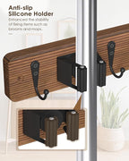Broom Holder Wall Mount, 4 Holders 4 Hooks Mop and Broom Organizer - Image 3