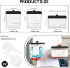 COAZEX 3 Pack Laundry Pods Containers & Dryer Sheet Holder, Black Lids - Image 2