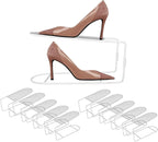 CiBiZi Shoe Slots Organizer 10Pack Metal Shoe Stackers for a Pair of Shoes Display Shelf Shoe Holder Storage Closet Organizers Space Saver Organizador de Zapatos White by CiBiZiUS