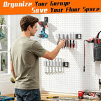 Double Sided Magnetic Tool Holder Heavy Duty,12 Inch Rust-Resistant Magnetic Tool Bar with a Quick- release Handle, Magnetic Tool Organizer Strip for Garage, Workshop, Jobsite, Shed and Kitchen - Image 8