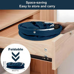17L Cleaning Caddy with Handle, Cleaning Supplies Organizer, Foldable Storage Basket, Cleaning Supply Caddy, Portable Multi Cleaning Bucket Bag for Home, Garden (Blue) - Image 6