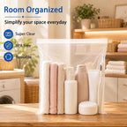 Large 3 Gallon Zippered Plastic Bags for Storage- 16'' x 18'', Ideal for Clothes Clothing, Travel, Moving, 2-mil Thick Clear Plastic, 30 pack - Image 6