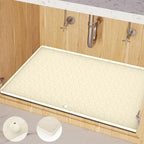 Under Sink Mat for Kitchen Silicone Waterproof Under Sink Liner, Flexible Sink Cabinet Organizer Tray with Drain Hole, Hold up to 3.3 Gallons Liquid, Easy to Clean by MIFADFAOtailoredtoyourhome