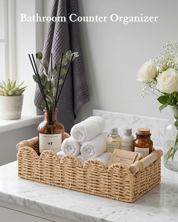 Toilet Paper Storage Basket for Toilet Tank, Bathroom Organizer - Image 5