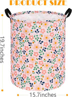 MAIZMZ Girls Storage Basket,Room Decor Laundry Hamper,Waterproof Clothes Organizer for Women Toy Box Large Canvas Collapsible Chest for Home/Dorm/Kitchen/Pet/Office/Closet/Shelf/Gifts - Image 6