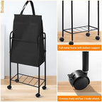 ELYKEN Slim Laundry Hamper with Lid & Wheels, 50L Rolling Laundry Basket - Image 6