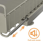 Under Sink Organizer, Single Tier Metal Pull Out Sliding Drawer Shelf for Kitchen Bathroom Cabinet Storage, Sturdy Rack – Gray - Image 3