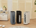 DOKEHOM 25" Slim Rolling Laundry Basket Hamper, Narrow on Wheels, Grey - Image 6