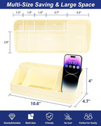 Bathroom Counter Organizer and Storage, 7 Slots Detachable Toothbrush Holders for Bathrooms, Anti-Slip Electric Toothbrush and Toothpaste Holder Countertop Vanity Organizer Accessories for Adults Kids - Image 2