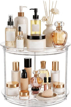 360° Rotating Makeup Organizer Skincare Organizer Countertop Clear by LazySpin