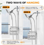 Adjustable Aluminum Shower Caddy Hanging for Handheld Showerhead, Silver - Image 8
