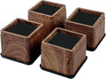 BTSD-home Wood Bed Risers 3 Inch, 4 Pack by BTSD-home