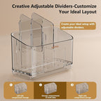 MOPMS Toothbrush Holders for Bathrooms with 5 Slots Adjustable Dividers - Image 4
