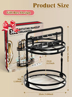 Rotating Makeup Vanity Organizer, 360 Spinning Perfume Organizer - Image 4