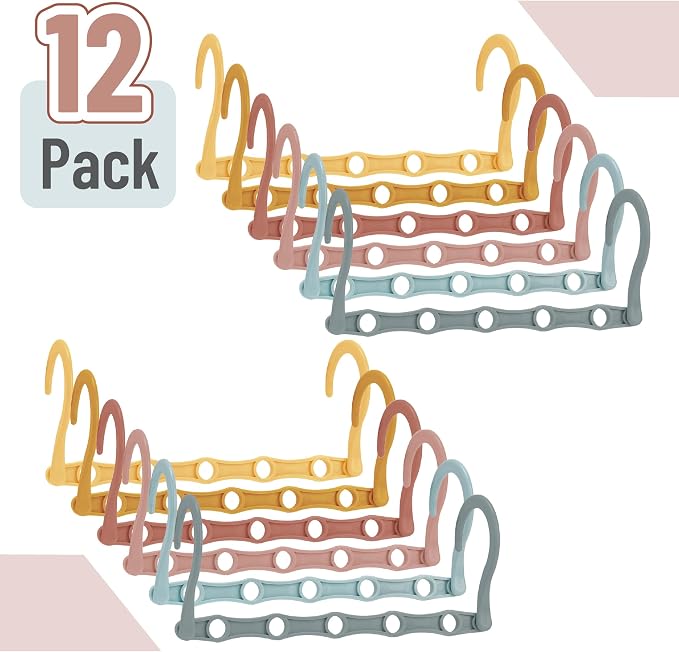 Mr. Pen- Space Saving Hangers for Clothes, 12 pcs, Pastel Horizon Colors - Image 2