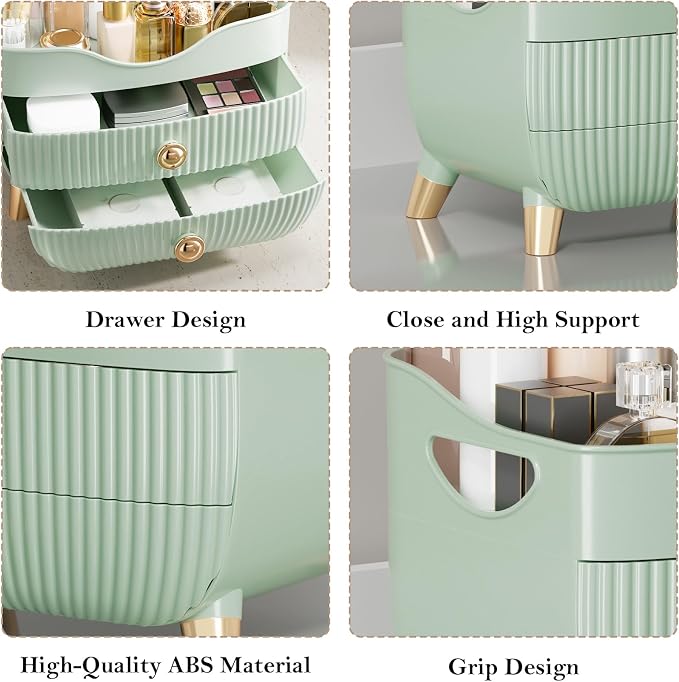 Makeup Organizer Countertop, Large Capacity Skincare Organizer for Vanity - Image 6