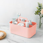 Tiawudi Multipurpose Caddy Organizer, Plastic Caddy with Handle, Stackable Desk Organizer for Stationery, Marker and Pencil, Office Supplies Organizer, Dorm Caddy - Image 6