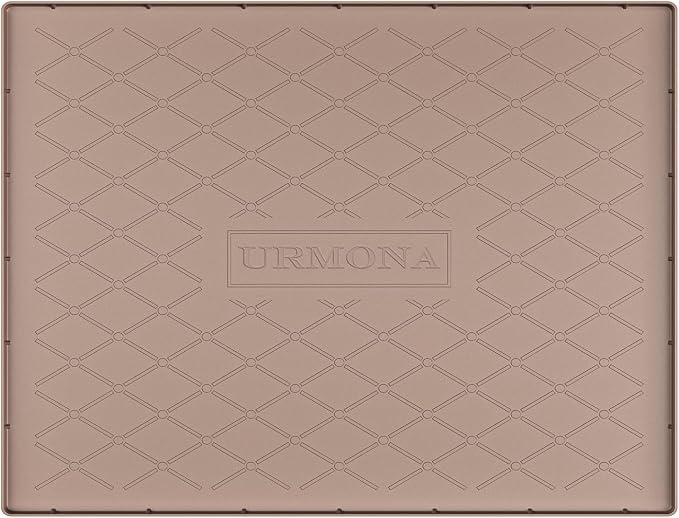 URMONA Under Sink Mat 28 x 19 in, Waterproof Silicone Cabinet Protector by URMONA