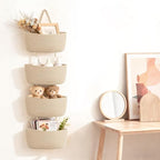 Dahey Over The Door Hanging Basket Storage 4-Tier Woven Wall Basket, Jute - Image 5