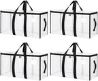 Songrey Extra Large Heavy Duty Moving Bags, 4 Pack, Clear by Unknown