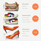 20 Pack Adjustable 50% Space-saving Shoe Slots Organizer, Clear - Image 6