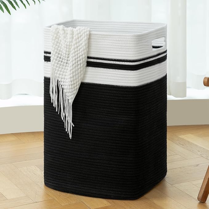 OIAHOMY 91L Laundry Hamper, XXXLarge Collapsible Laundry Basket Black by MasterofSpaceOptimization