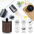 6 Pcs Acrylic Qtip Holder, Cotton Ball Holder Jars with Lids, Black - Image 3