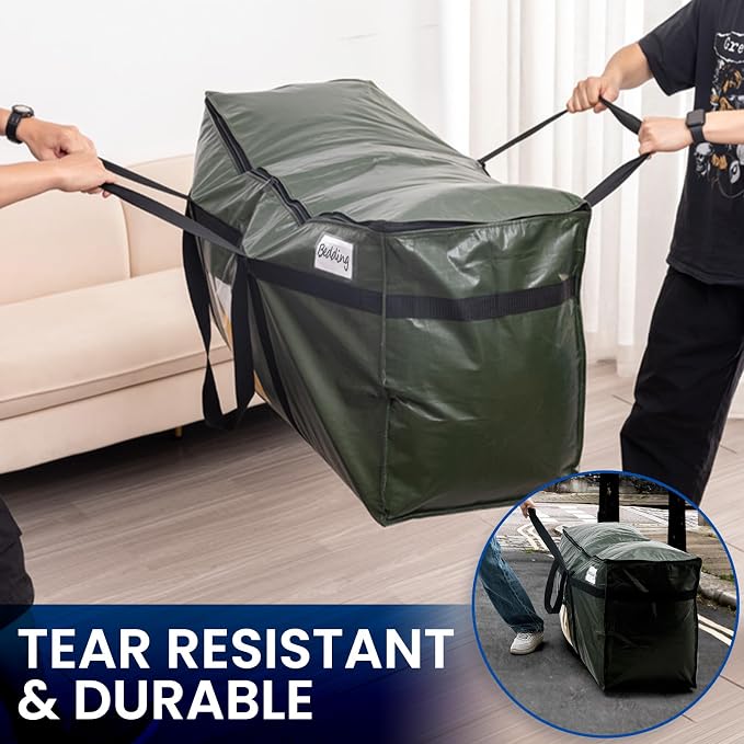 TAILI 2 Pack 69 Gallon Extra Large Storage Bags with Visible Window,Green - Image 5