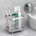 Luxspire Toothbrush Holders for Bathroom, Stainless Steel, 2 Slots, Silver by Luxspire