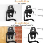Broom Holder Wall Mount, 12Pack Tool Hangers Garage Wall Hanging Organizer - Image 5