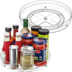 Optish 2 Pack Large Lazy Susan Organizer for Cabinet, Non-Skid, 10.7" by Optish