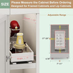 Fokyfok Pull out Cabinet Organizer,7"-11"W,17"-24"D,Expandable,Adhesive - Image 2