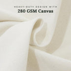 Comforter Storage Bags with Zipper - Sturdy 100% Cotton Canvas Quilt Storage Bags with Zipper - Extra Large with Handles to Conveniently Store Pillows, Blankets, Sheets, and Bedding (3 Bags) - Image 4