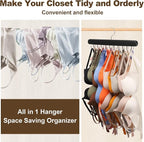 2 PCS Tank Top Hanger, Bra Hanger for Closet Organizer Space Saving | Premium Bra Hangers, Tank Top hangers with 40 hooks, 360°Rotating Closet Organizers and Storage for Bras, Tank Top, Belts - Image 4