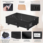 Babenest 2-Pack Under Bed Storage Organizer on 6 Wheels for Clothes - Image 2