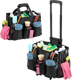 Housolution Rolling Cleaning Caddy Bag with Wheels, Black by Housolution