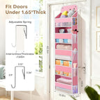 Over the Door Organizer, 5 Large Pocket Hanging Storage with 40lb Capacity - Image 2