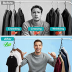 Closet Organizers and Storage,Upgraded Organization and Storage Clothes Hanger,10 Pack College Dorm Room Essentials,Sturdy Space Saving Hangers for Thick Clothe - Image 2
