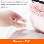 Vieshful 5 Pack Clear Clothes Storage Bags with Zipper 60L - Image 5