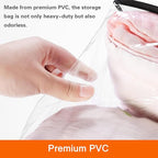 Vieshful 3 Pack 40L/60L/90L Clear Clothes Storage Bags with Zipper - Image 5
