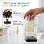 Shazo 6 PC 1.2L Airtight Food Storage Containers with Lids BPA Free Plastic - Image 4