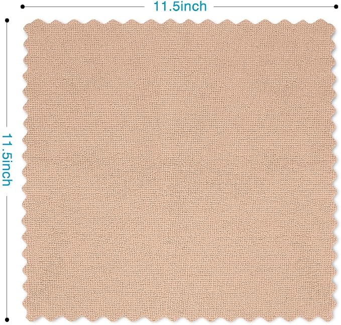 Orighty Microfiber Cleaning Cloth - 24 Pack, Brown Cleaning Rags 12x11 inch - Image 5