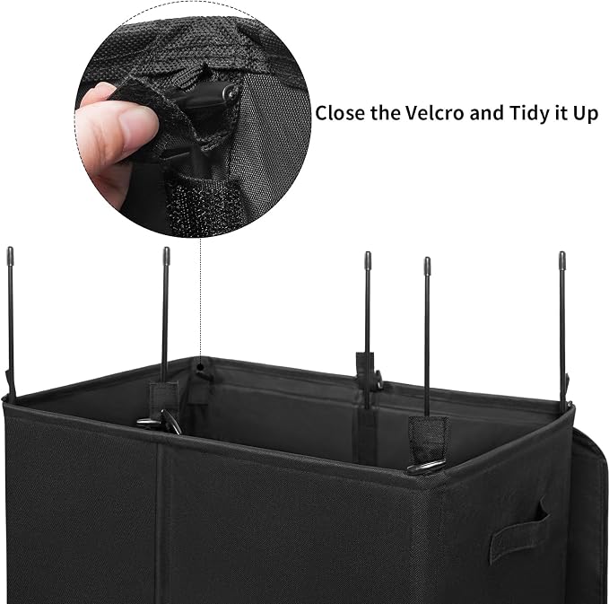 WOWLIVE 180L Double Laundry Hamper 2 Section with Lid and Removable Bags - Image 7