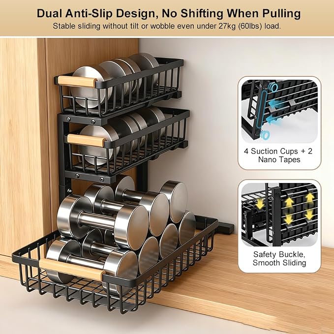 Under Sink Organizer, 3-Tier Storage - Image 4