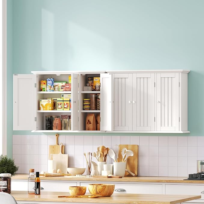 ChooChoo Laundry Cabinet with 3 Doors and Adjustable Shelves - Image 2