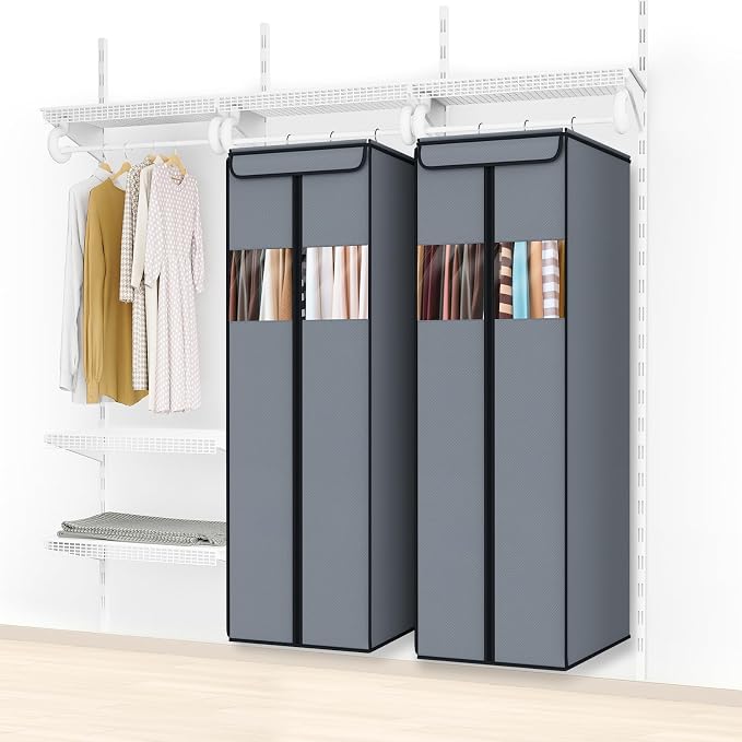 Zilink Garment Bags for Hanging Clothes Hanging Storage Bags 54 in, 2 Pack - Image 6