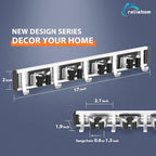 reliahom Broom Holder Wall Mount Mop Hanger Tools organizer 4Racks 5Hooks - Image 6