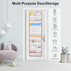 SLEEPING LAMB Over The Door Shoe Organizer for Closet with Large Deep Pockets, Narrow Shoe Rack for Door Hanging Boots Storage, White - Image 7